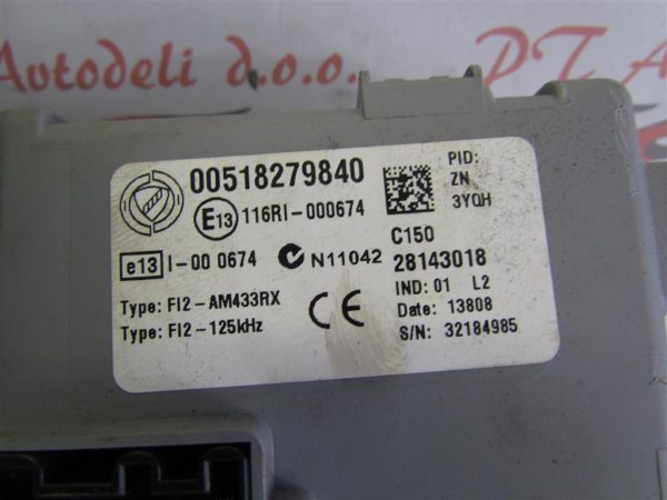 FIAT 500 1.2 BEN. L.08, VAROVALKE Z ELEKTRONIKO