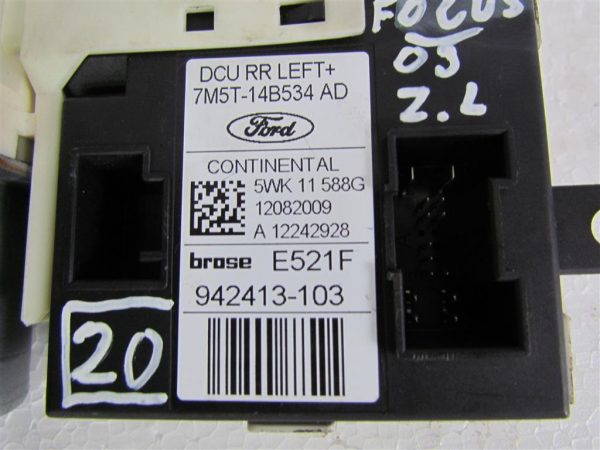 FORD FOCUS L.09, MOTORČEK ZA DVIG STEKLA, ZADNJI LEVI - Image 2