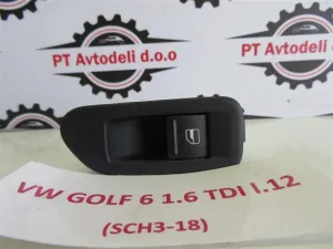 VW GOLF 6 1.6 TDI, L.12, ENOJNO STIKALO ZA DVIG STEKLA