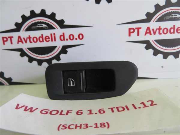 VW GOLF 6 1.6 TDI, L.12, ENOJNO STIKALO ZA DVIG STEKLA