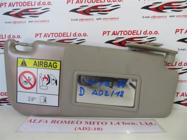 ALFA ROMEO MITO L.14, SENČNIK, DESNI