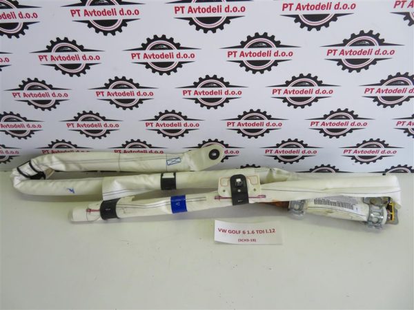 VW GOLF 6 1.6 TDI, L.12, STREŠNI AIRBAG, LEVI