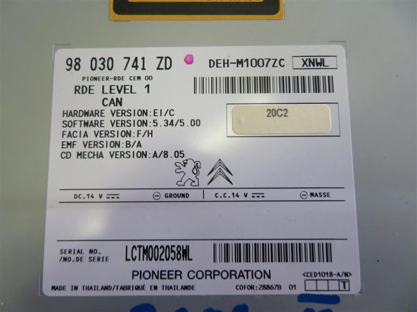 PEUGEOT 208 L.13, RADIO- ORIGINAL - Image 3
