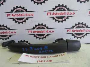 PEUGEOT 208 1.4 HDI L.14, ZUNANJA KLJUKA VRAT, ZADNJA DESNA