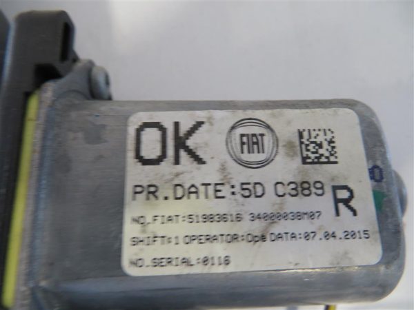 FIAT PANDA L.16, MOTORČEK ZA DVIG STEKLA, PREDNJI DESNI - Image 2