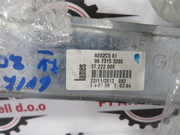 PEUGEOT 208 L.17, MEHANIZEM ZA DVIG STEKLA, PREDNJI LEVI - Image 2