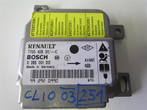 RENAULT CLIO L.03, AIRBAG RAČUNALNIK