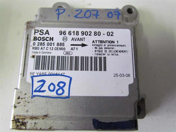 PEUGEOT 207 L.07, AIRBAG RAČUNALNIK