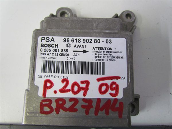 PEUGEOT 207 L.09, AIRBAG RAČUNALNIK