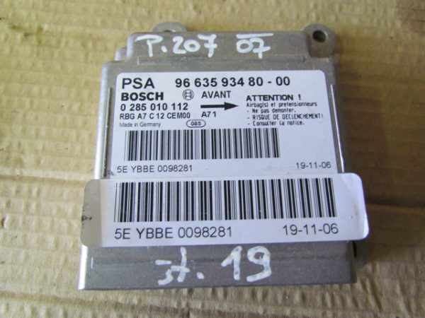 PEUGEOT 207 L.07, AIRBAG RAČUNALNIK