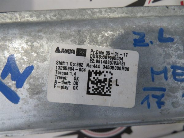 OPEL MERIVA L.17, MEHANIZEM ZA DVIG STEKLA, ZADNJI LEVI - Image 2