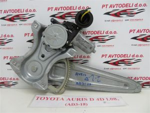 TOYOTA AURIS L.08, MEHANIZEM ZA DVIG STEKLA, ZADNJI LEVI
