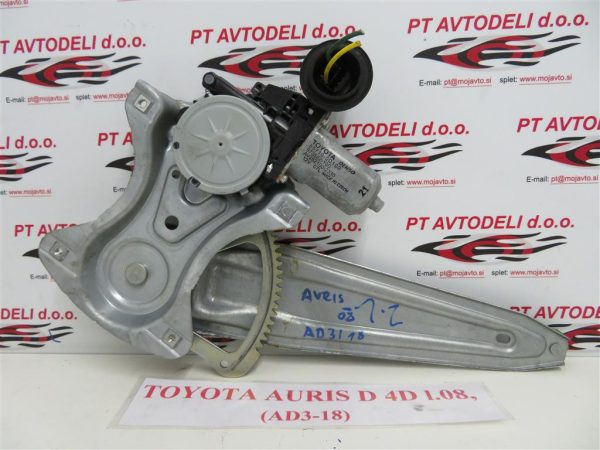 TOYOTA AURIS L.08, MEHANIZEM ZA DVIG STEKLA, ZADNJI LEVI