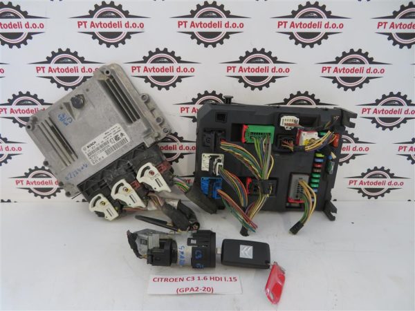 CITROEN C3 1.6 HDI L.15, MOTORNI RAČUNALNIK KOMPLET