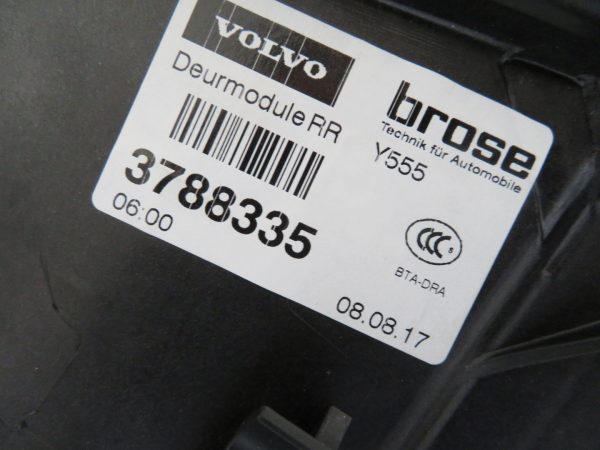 VOLVO V40 L.17, MEHANIZEM ZA DVIG STEKLA, ZADNJI DESNI - Image 2