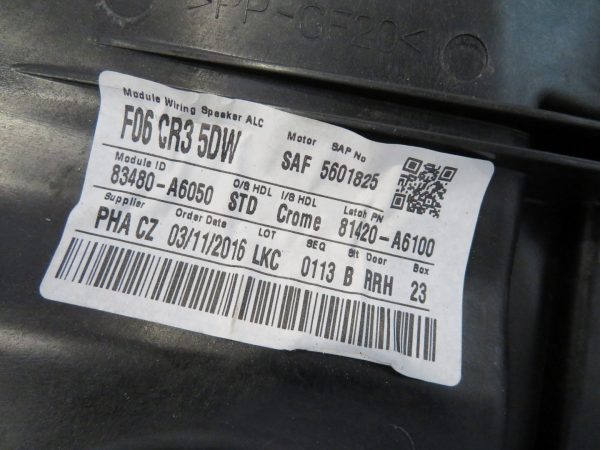 HYUNDAI I30 L.16, MEHANIZEM ZA DVIG STEKLA, ZADNJI DESNI - Image 2