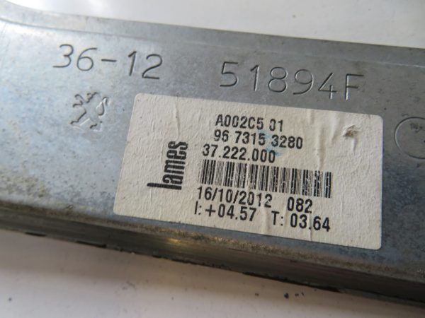 PEUGEOT 208 L.14, MEHANIZEM ZA DVIG STEKLA, PREDNJI LEVI - Image 4