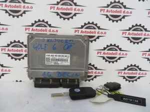 VW GOLF 6 1.6 BEN. L.08, MOTORNI RAČUNALNIK S KLJUČEM