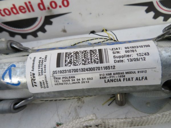 FIAT 500 L.13, STREŠNI AIRBAG, DESNI - Image 2