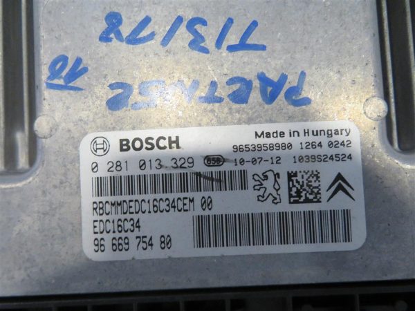 PEUGEOT PARTNER 1.6 HDI L.10, MOTORNI RAČUNALNIK KOMPLET - Image 5