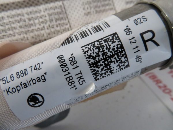 ŠKODA YETI L.12, STREŠNI AIRBAG, DESNI - Image 2