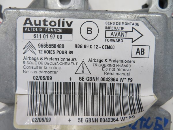 PEUGEOT PARTNER L.10, AIRBAG RAČUNALNIK - Image 2