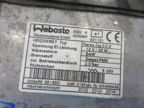 VW T5 TRANSPORTER L.05, WEBASTO GRETJE - Image 5