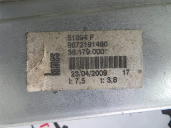 CITROEN C3 PICASSO L.10, MEHANIZEM ZA DVIG STEKLA, PREDNJI DESNI - Image 2