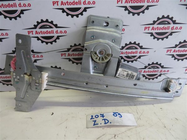 PEUGEOT 207 L.09, MEHANIZEM ZA DVIG STEKLA, ZADNJI DESNI - Image 2