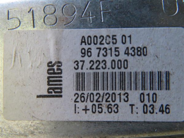 PEUGEOT 208 1.4 HDI L.14, MEHANIZEM ZA DVIG STEKLA, PREDNJI DESNI - Image 3