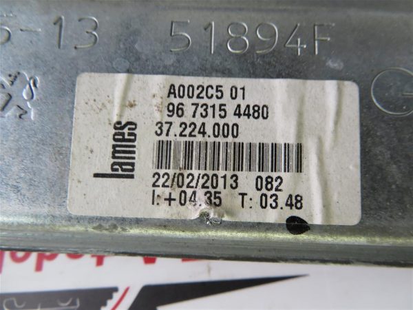 PEUGEOT 208 1.4 HDI L.14, MEHANIZEM ZA DVIG STEKLA, PREDNJI LEVI - Image 3