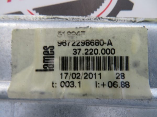 CITROEN C3 PICASSO L.12, MEHANIZEM ZA DVIG STEKLA, ZADNJI LEVI - Image 2