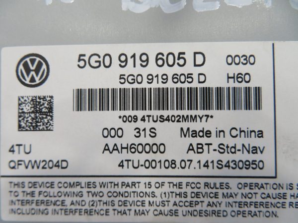 VW GOLF 7 1.4 TSI L.15, RADIO EKRAN - Image 3