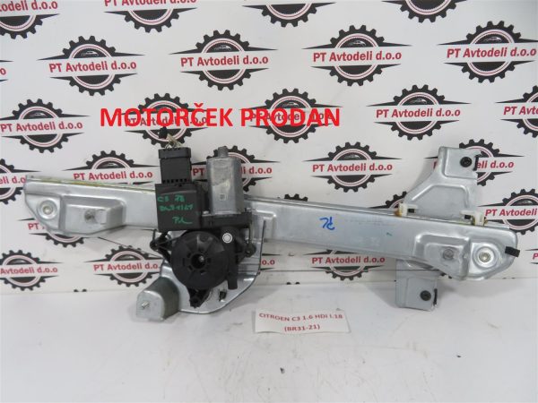 CITROEN C3 L.18, MEHANIZEM ZA DVIG STEKLA, PREDNJI LEVI