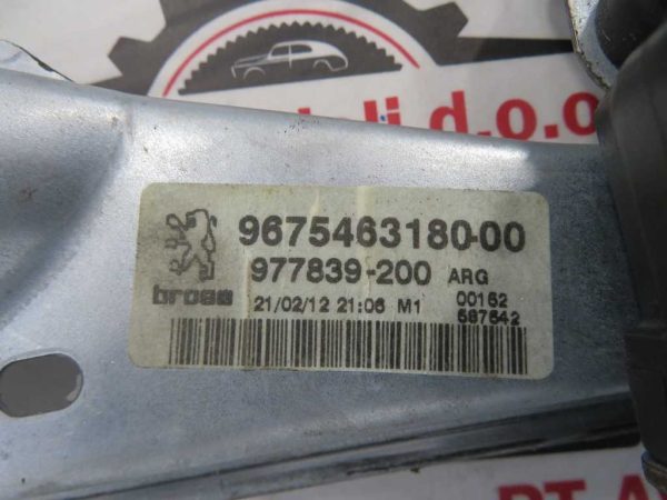 PEUGEOT 308 L.10, MEHANIZEM ZA DVIG STEKLA, ZADNJI LEVI - Image 4