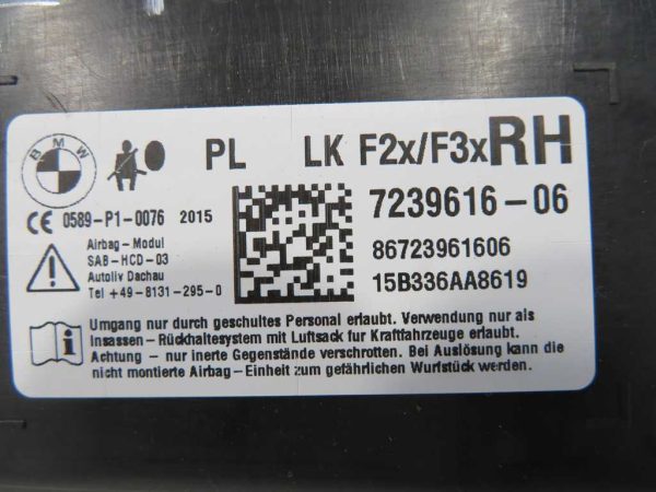 BMW 3 F30-F31 L.15, SEDEŽNI AIRBAG, DESNI - Image 2