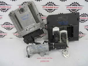 VW GOLF 7 1.6 TDI L.15, MOTORNI RAČUNALNIK KOMPLET