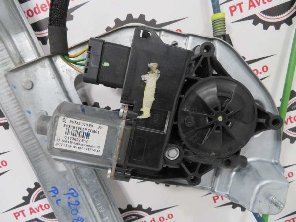 PEUGEOT 208 L.16, MEHANIZEM ZA DVIG STEKLA, PREDNJI LEVI - Image 2