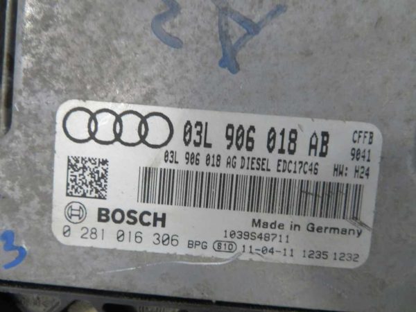 AUDI A3 2.0 TDI L.12, MOTORNI RAČUNALNIK KOMPLET - Image 3