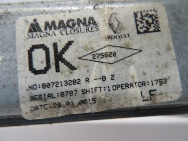 DACIA SANDERO L.15, MEHANIZEM ZA DVIG STEKLA, PREDNJI LEVI - Image 3