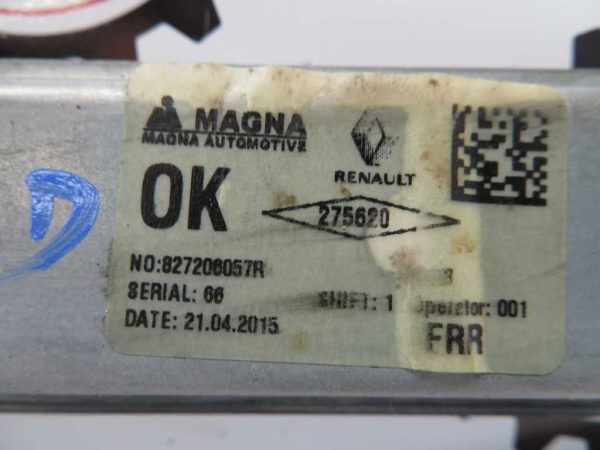 DACIA SANDERO L.15, MEHANIZEM ZA DVIG STEKLA, ZADNJI DESNI - Image 3