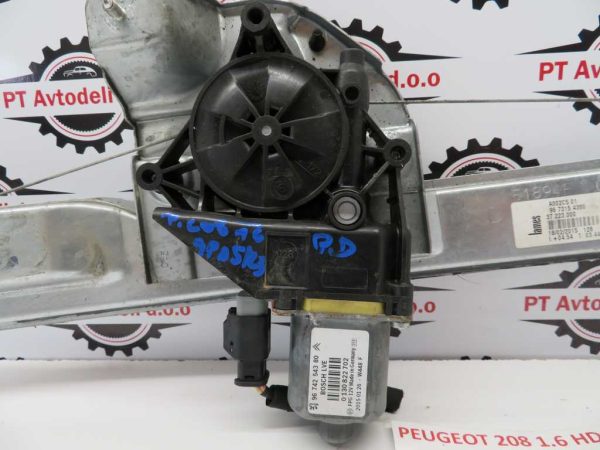 PEUGEOT 208 L.16, MEHANIZEM ZA DVIG STEKLA, PREDNJI DESNI - Image 2