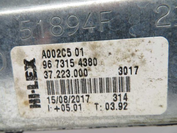 PEUGEOT 208 L.17, MEHANIZEM ZA DIVG STEKLA, PREDNJI DESNI - Image 2