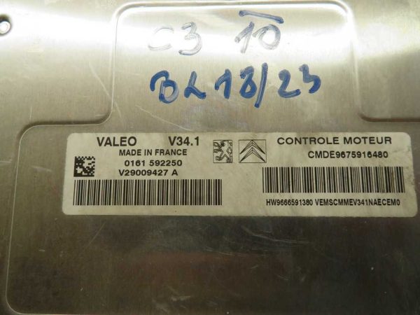 CITROEN C3 1.4 BEN. L.10, MOTORNI RAČUNALNIK KOMPLET - Image 3
