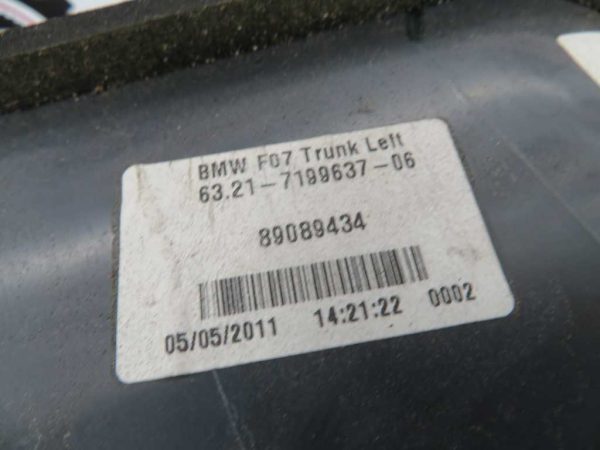 BMW 5 GT F07 L.10, ZADNJA LEVA LUČ- V HAVBI - Image 2