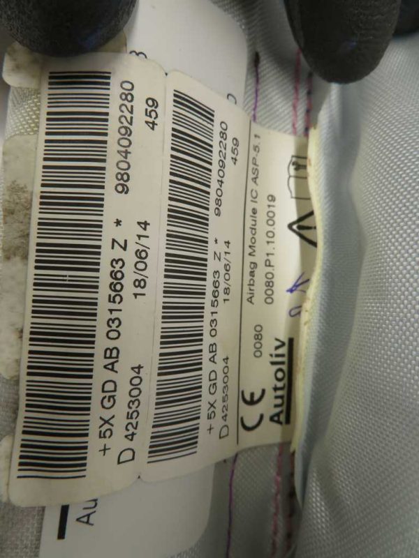 PEUGEOT 208 L.18, STREŠNI AIRBAG, DESNI - Image 2