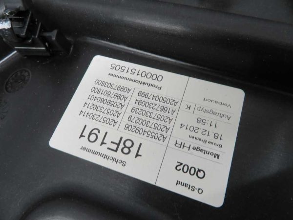 MERCEDES-BENZ C W205 L.15, MEHANIZEM ZA DVIG STEKLA, ZADNJI DESNI - Image 2