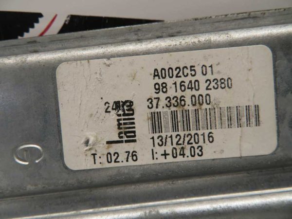 PEUGEOT 208 L.16, MEHANIZEM ZA DVIG STEKLA, ZADNJI LEVI - Image 3
