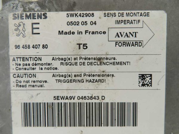 PEUGEOT 307 L.04, AIRBAG RAČUNALNIK - Image 2