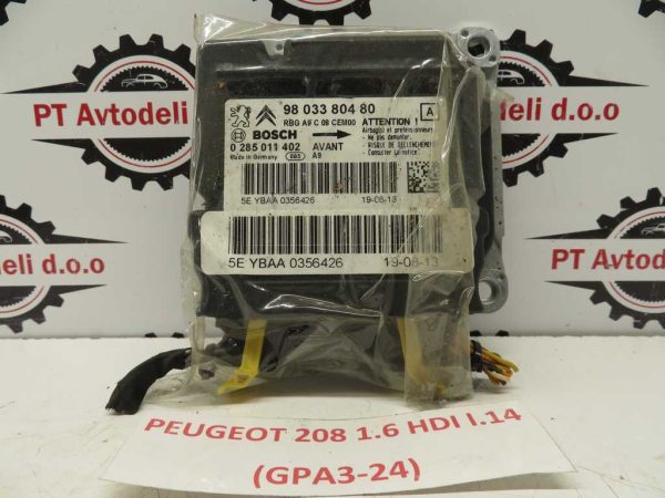 PEUGEOT 208 L.14, AIRBAG RAČUNALNIK